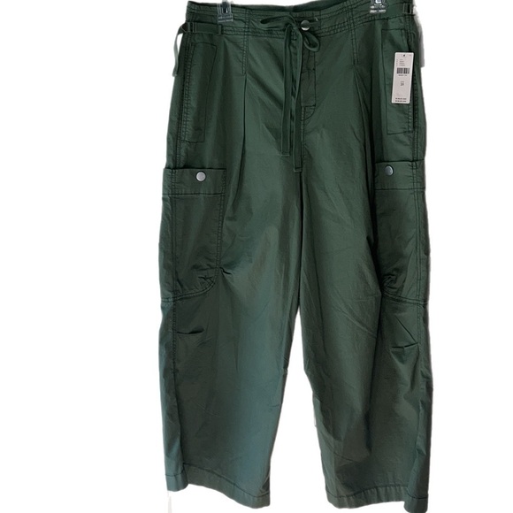 NWT Anthropologie Pilcro Slouchy Fit Surplus Cargo Drawstring Waist Barrel Pants - Picture 5 of 13